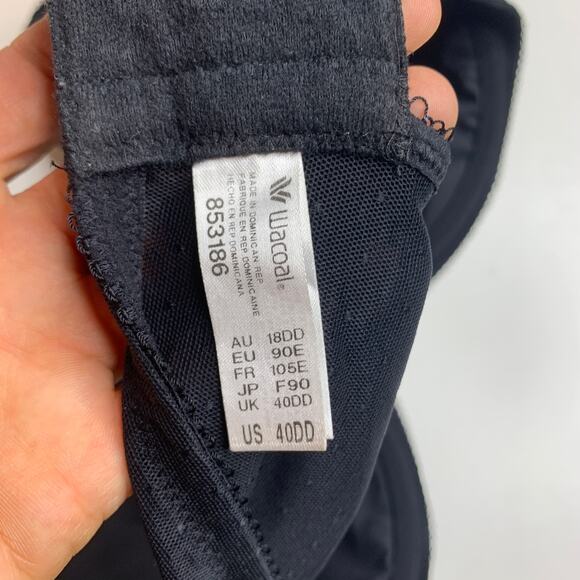 Wacoal Retro Chic Underwire Contour Bra Black 853186 Size 40DD - Picture 7 of 7